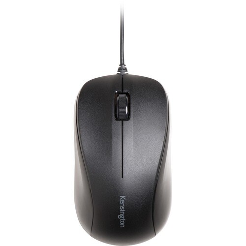Kensington Wired USB Mouse for Life - Black - Optical - Cable - Black - USB - 1000 dpi - Scroll Wheel - 3 Button(s) - Symm