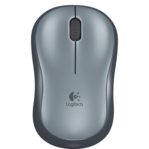 Logitech M185 Maus - Funkfrequenz - USB - Optisch - Grau, Schwarz - Kabellos - 2,40 GHz - Scroll-Rad - Symmetrisch - 1 Jah