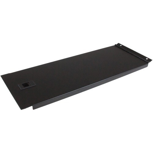 StarTech.com Blanking Panel â€" 4U â€" Hinged Rack Panel â€" 19in â€" Steel â€" Black â€" TAA Compliant â€" Tool-less Inst