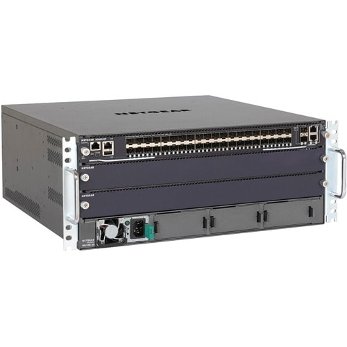 Netgear ProSafe M6100 M6100-3S 216 Ports Manageable Switch Chassis - 10 Gigabit Ethernet, Gigabit Ethernet - 10/100/1000Ba