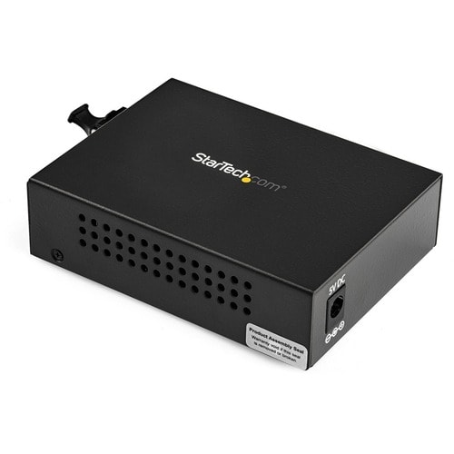 StarTech.com Gigabit Ethernet Fiber Media Converter - Compact - 850nm MM LC - 550m - With MM SFP Transceiver - Convert and