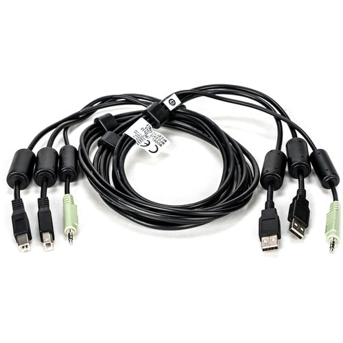 Vertiv AVOCENT KVM Cable - 6 ft (1.83 m) KVM Cable for Keyboard/Mouse, Audio Device, Switch - First End: 1 x Mini-phone St