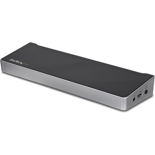 StarTech.com Dual Monitor KVM Docking Station - for Two Laptops - 4K - File Transfer - Universal Laptop Docking Station (U