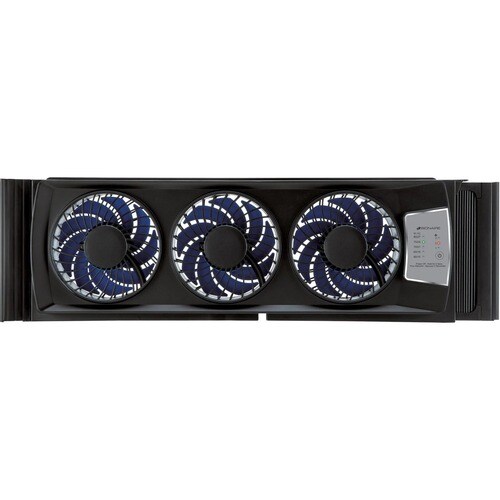 Bionaire Window Fan - 3 Speed - Manual Control, Reversible Blades, Thermostat, LED Display, Quiet - 7.68" (195.10 mm) Heig