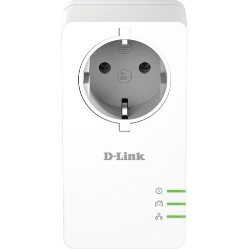 Adaptateur de réseau powerLine - D-Link DHP-P601AV - 2 - 1 x Réseau (RJ-45) - 1000 Mbit/s PowerLine - HomePlug AV2 - Gigab