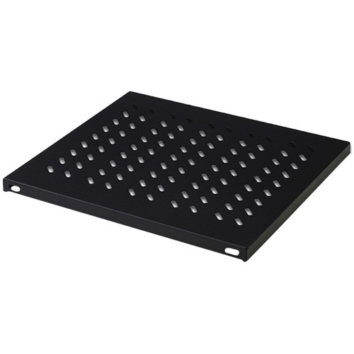 Digitus DN-19 TRAY1-1000-ECB 1U Rack Shelf - 482.60 mm Rack Width - Black - Steel - 50 kg Maximum Weight Capacity
