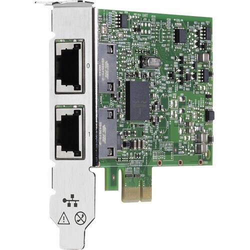HPE Gigabit Ethernet Card - 10/100/1000Base-T - PCI Express x1 - 2 Port(s) - 2 - Twisted Pair