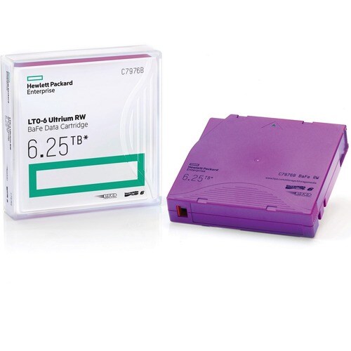 HPE Data Cartridge LTO-6 - WORM - 1 Pack - 2.50 TB (Native) / 6.25 TB (Compressed) - 846 m Tape Length