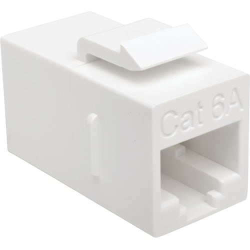 Eaton Tripp Lite Series Cat6a Straight-Through Modular In-Line Snap-In Coupler, (RJ45 F/F), TAA - 1 x RJ-45 Network Female