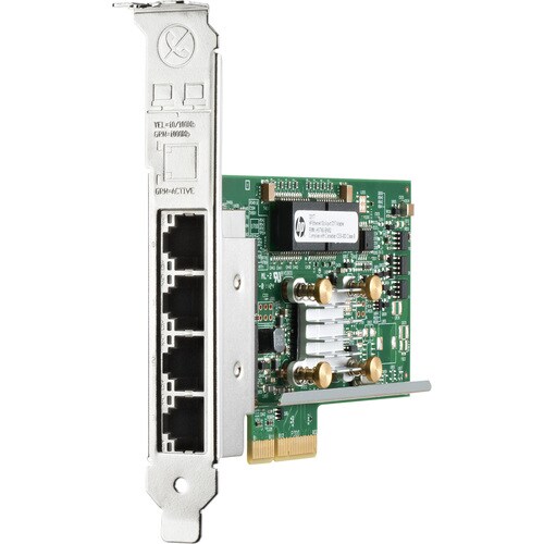 HPE Ethernet 1Gb 4-Port 331T Adapter - PCI Express x4 - 4 Port(s) - 4 x Network (RJ-45) - Twisted Pair - Full-height - 10/