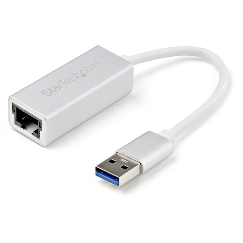StarTech.com USB 3.0 to Gigabit Network Adapter - Silver - Sleek Aluminum Design Ideal for MacBook, Chromebook or Tablet -