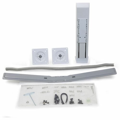 WorkFit Dual Monitor Mount Kit (White)