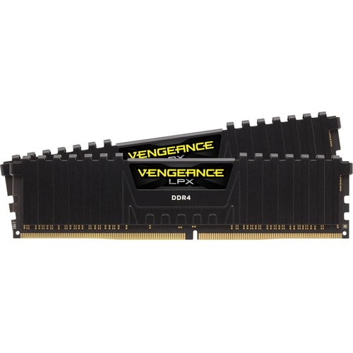 Corsair Vengeance LPX 16GB (2x8GB) DDR4 DRAM 3200MHz C16 Memory Kit - Black Kit - 16 GB (2 x 8GB) - DDR4-3200/PC4-25600 DD