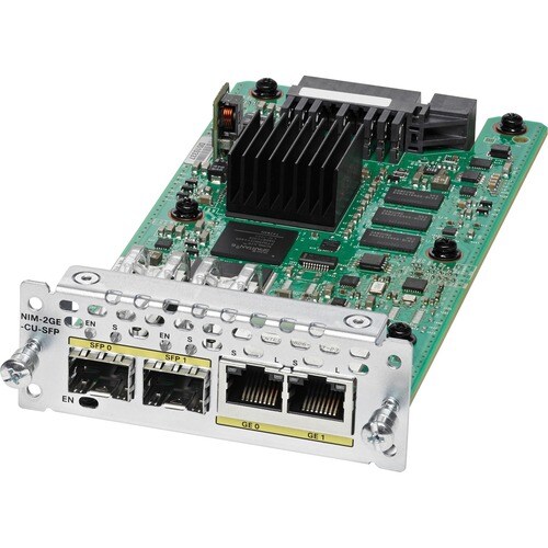 Cisco WAN Module - 2 x RJ-45 1000Base-T WAN - For Wide Area Network - Twisted PairGigabit Ethernet - 1000Base-T, Optical F