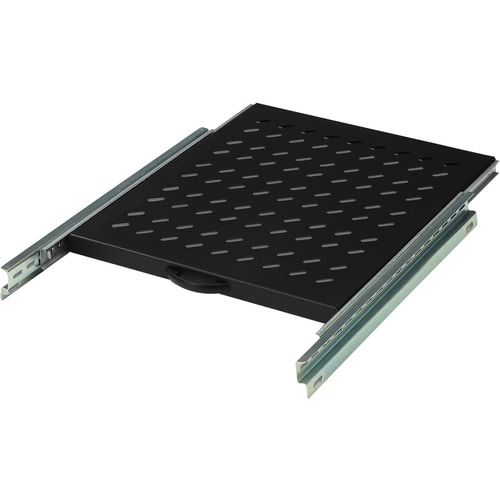 Digitus Rack Shelf - Black - Steel - 25 kg Maximum Weight Capacity
