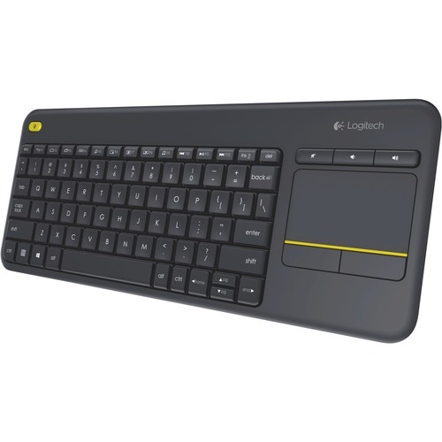 Logitech K400 Plus Keyboard - Wireless Connectivity - USB Interface - TouchPad - Danish, Norwegian, Swedish, Finnish - QWE
