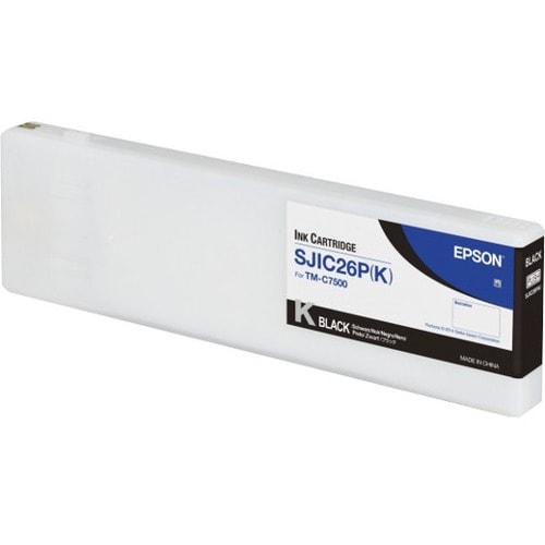 Epson SJIC26P(B) Original Standard Yield Inkjet Ink Cartridge - Black - 1 Pack - Inkjet - Standard Yield - 1 Pack
