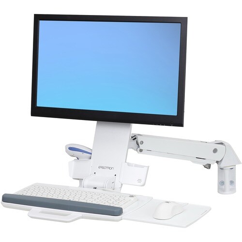 Ergotron StyleView Mounting Arm for Monitor, Keyboard, Bar Code Reader, Mouse - Height Adjustable - 61 cm (24") Screen Sup