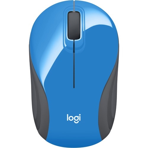 Logitech Wireless Mini Mouse M187 Ultra Portable, 2.4 GHz with USB Receiver, 1000 DPI Optical Tracking, 3-Buttons, PC / Ma