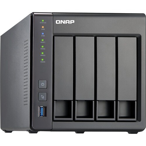 QNAP Turbo NAS TS-451+ 4 x Total Bays NAS Storage System - Intel Celeron 2.41 GHz - 2 GB RAM - DDR3L SDRAM Desktop - Seria