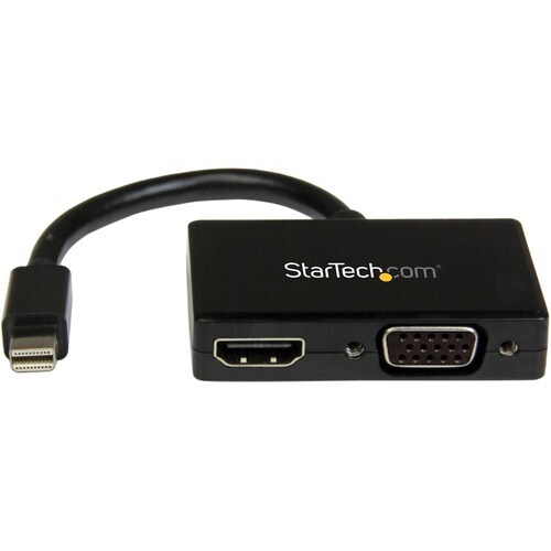 StarTech.com Travel A/V Adapter: 2-in-1 Mini DisplayPort to HDMI or VGA Converter - 1 x 20-pin Mini DisplayPort Digital Au