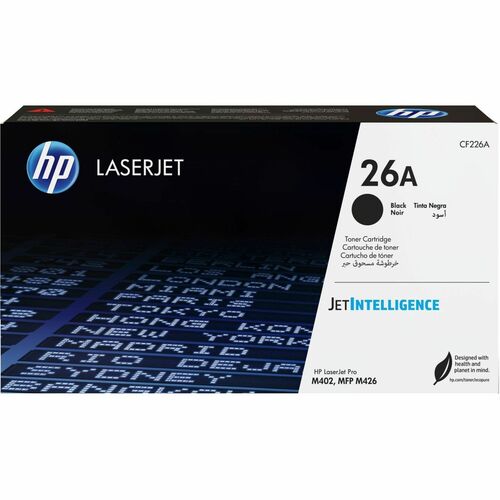 HP 26A Original Laser Toner Cartridge - Black - 1 Each - 3100 Pages