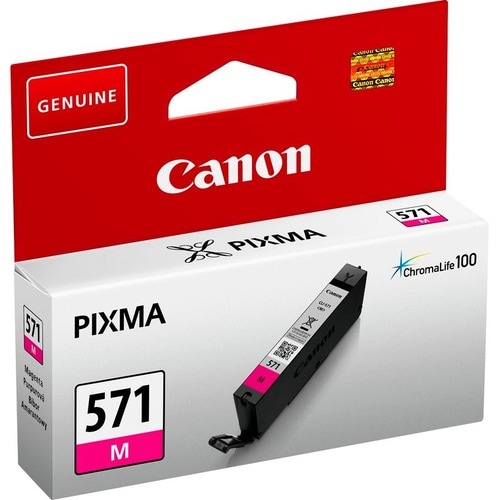 Canon CLI-571M Original Inkjet Ink Cartridge - Magenta - 1 / Pack - 297 Pages