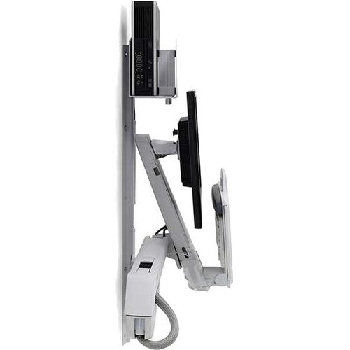 Ergotron StyleView Wall Mount for Monitor, CPU, Keyboard, Mouse, Scanner - White - 61 cm (24") Screen Support - 13.15 kg L