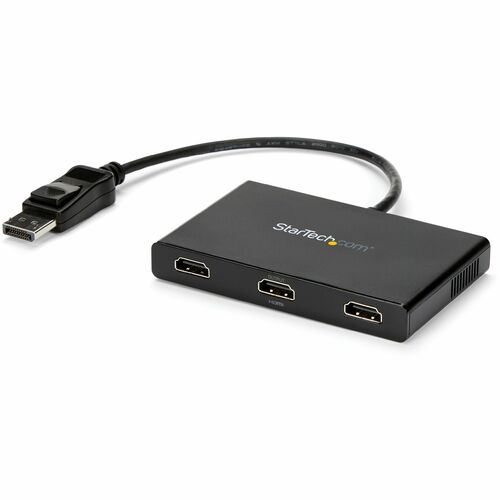 StarTech.com 3-Port Multi Monitor Adapter, DisplayPort to 3x HDMI MST Hub, Triple 1080p, Video Splitter for Extended Deskt
