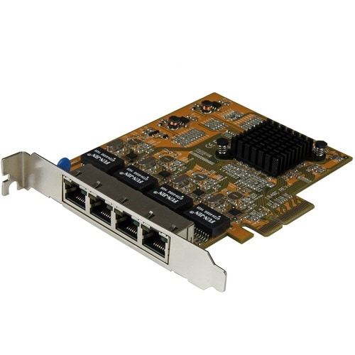 StarTech.com 4 Port PCIe Gigabit Netzwerkkarte - Quad Port PCI Express GbE NIC - PCI Express x4 - 1,95 Gbit/s Datenübertra