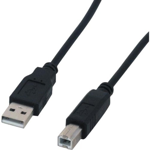 Câble pour transfert de données MCL - 1,80 m USB - pour Hub USB - 2e bout: 1 x USB 2.0 Type B - Male - Noir