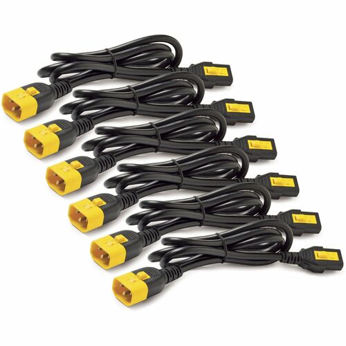 Power Cord Kit (6 ea) Locking C13 to C14 0.6m North America