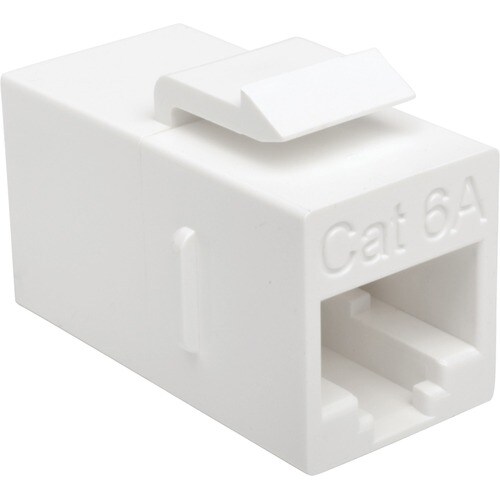 Eaton Tripp Lite Series Cat6a Straight-Through Modular In-Line Snap-In Coupler (RJ45 F/F), TAA - 1 x RJ-45 Network Female 