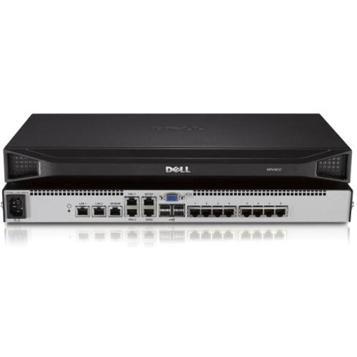 Dell DMPU108E KVM-Switchbox - 8 Computer - 1 Lokaler Benutzer(n) - 1 Remote-Benutzer(n) - 1600 x 1200 - 15 x Netzwerk (RJ-