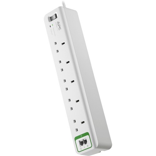 APC by Schneider Electric SurgeArrest PM5T Surge Suppressor/Protector - 5 x British BS1363 - 918 J - 230 V AC Input - Fax/