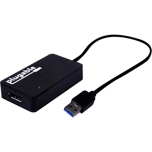Plugable USB 3.0 to DisplayPort 4K UHD (Ultra-High-Definition) - Video Graphics Adapter for Multiple Monitors up to 3840x2