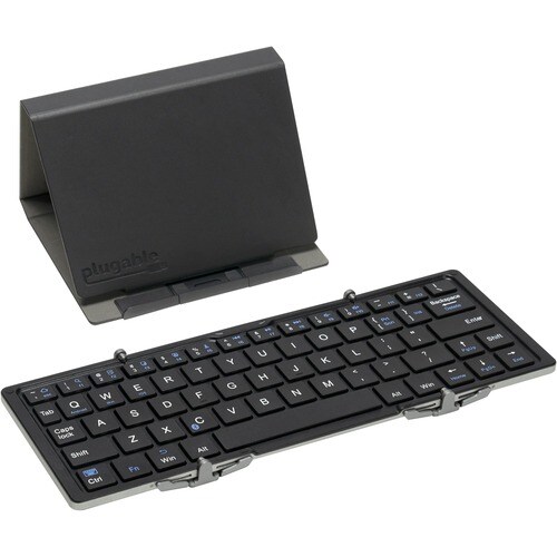 Plugable Foldable Bluetooth Keyboard Compatible with iPad, iPhones, Android, and Windows - Compact Multi-Device Keyboard, 