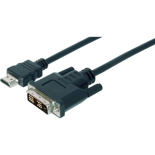 Digitus Basic 2 m DVI/HDMI Videokabel für Videogerät, PC, Notebook, Monitor, TV, Spielkonsole - Zweiter Anschluss: 1 x 19-