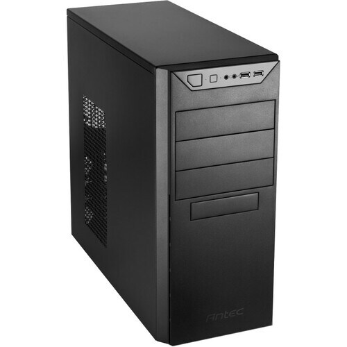 Boîtier d'ordinateur Antec VSK-4000B-U3/U2 - Tour Moyenne - Noir - Acier - 9 xBaie(s) - 0 - 2 x Ventilateur(s) supporté - 