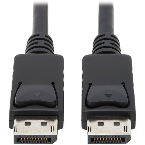 Tripp Lite P580-006 DisplayPort Cable with Latching Connectors, 4K 60 Hz (M/M), Black, 6 ft. (1.83 m). Cable length: 1.83 