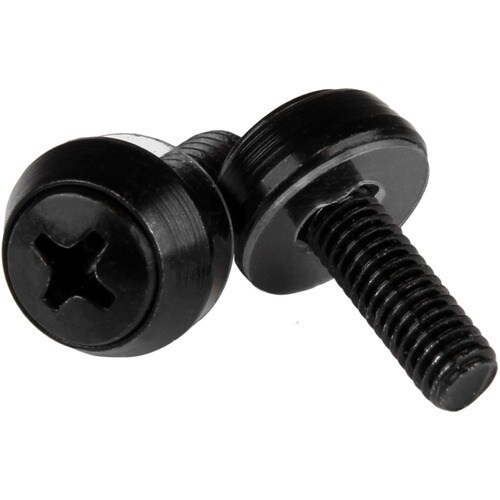 StarTech.com M5 x 12mm - Screws - 50 Pack, Black - M5 Mounting Screws for Server Rack & Cabinet - Mounting Screw - 12 mm -