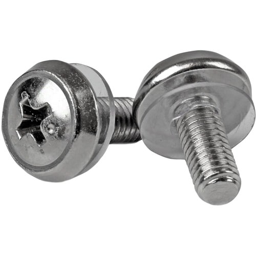 StarTech.com M5 x 12mm - Screws - 100 Pack - M5 Mounting Screws for Server Rack & Cabinet - Mounting Screw - 12 mm - Stain