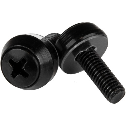 StarTech.com M5 x 12mm - Screws - 100 Pack, Black - M5 Mounting Screws for Server Rack & Cabinet - Mounting Screw - 12 mm 