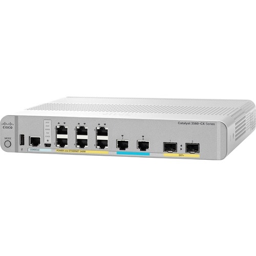 Cisco Catalyst 3560-CX C3560CX-8XPD-S 8 Ports Manageable Layer 3 Switch - Gigabit Ethernet, 10 Gigabit Ethernet - 10/100/1