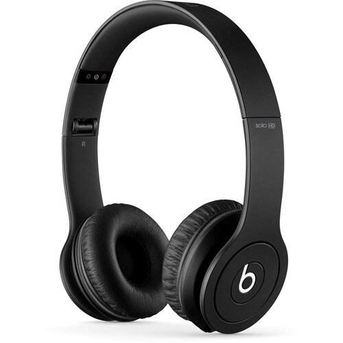 Beats by Dr. Dre Beats Solo HD Wired Over-the-head, On-ear Stereo Headset - Black - Binaural - Circumaural - 20 Hz to 20 k