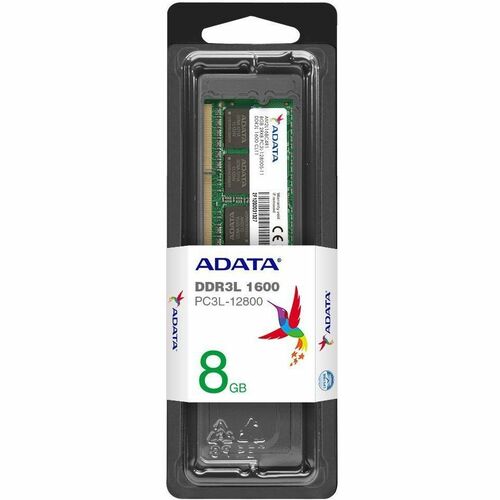 Adata 8GB Premier DDR3L SDRAM Memory Module - For Notebook - 8 GB - DDR3L-1600/PC3-12800 DDR3L SDRAM - 1600 MHz - CL11 - 1