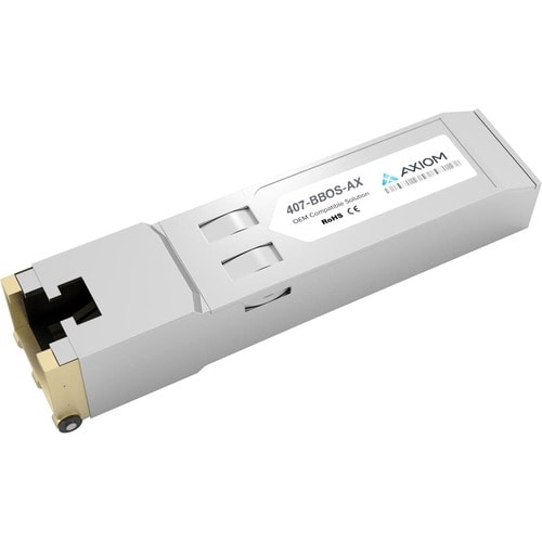 Axiom 1000BASE-T SFP Transceiver for Dell - 407-BBOS - 100% Dell Compatible 1000BASE-T SFP