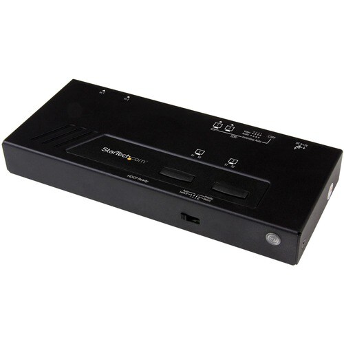 StarTech.com 2x2 HDMI Matrix Switch - 4K with Fast Switching, Auto-Sensing and Serial Control - Automatically switch betwe