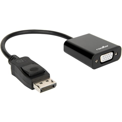 Rocstor DisplayPort to VGA Video Adapter Converter - 5.9" DisplayPort/VGA Video Cable for Video Device, Desktop Computer, 