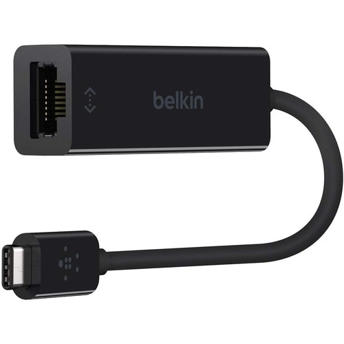 Belkin USB-C to Gigabit Ethernet Adapter - USB 3.1 - 1 Port(s) - 1 - Twisted Pair - 10/100/1000Base-T - Desktop RETAIL BOX